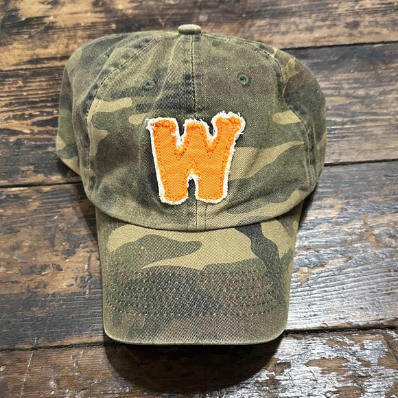Whataburger Other - Camouflage Baseball Cap with Orange 'W' Patch